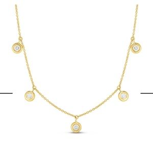 ROBERTO COIN dangling diamonds necklace